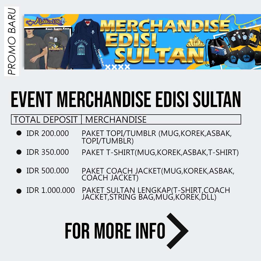 Event merchandise edisi sultan
